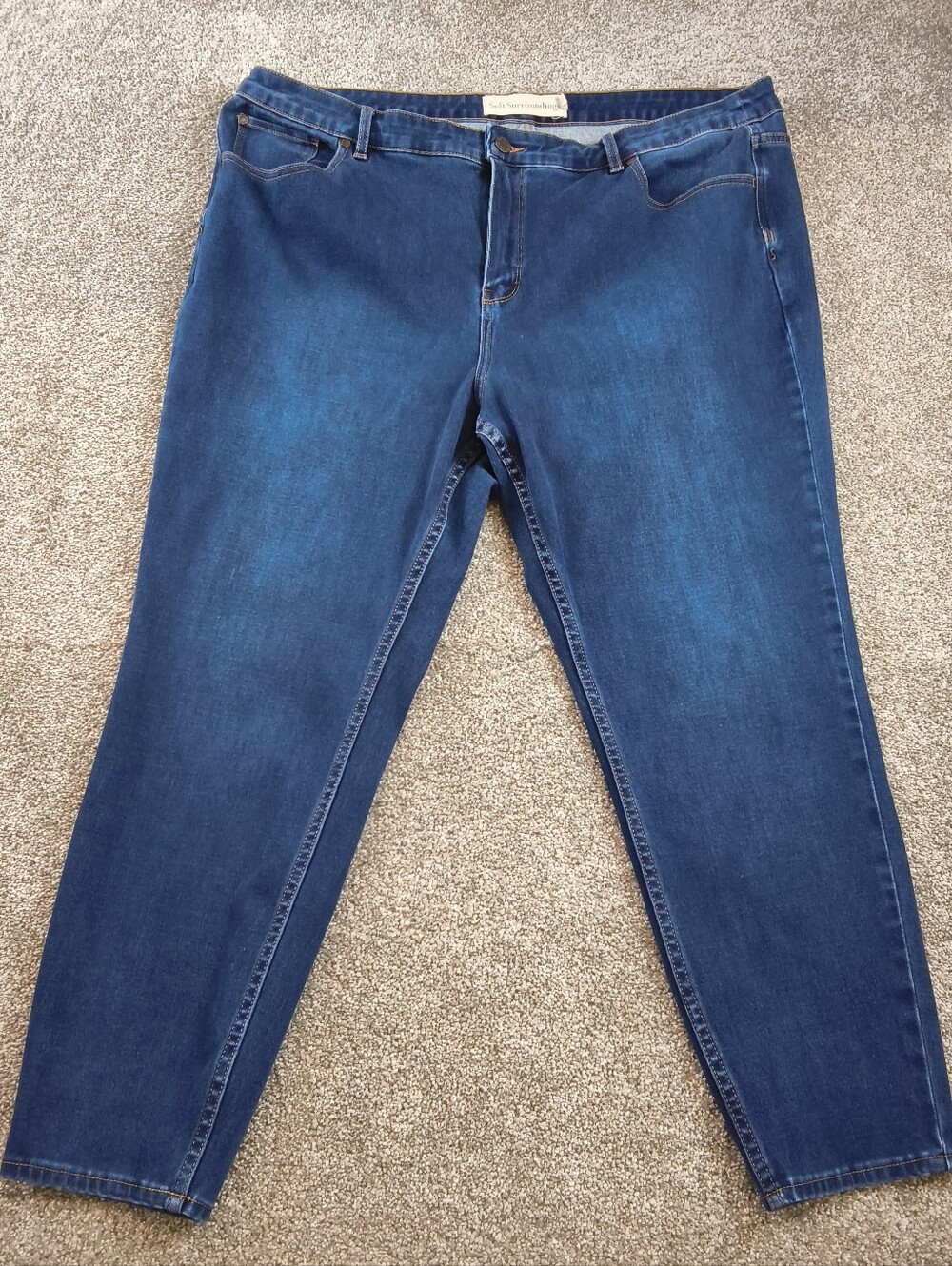 Soft Surroundings Womens Jeans Blue 20W